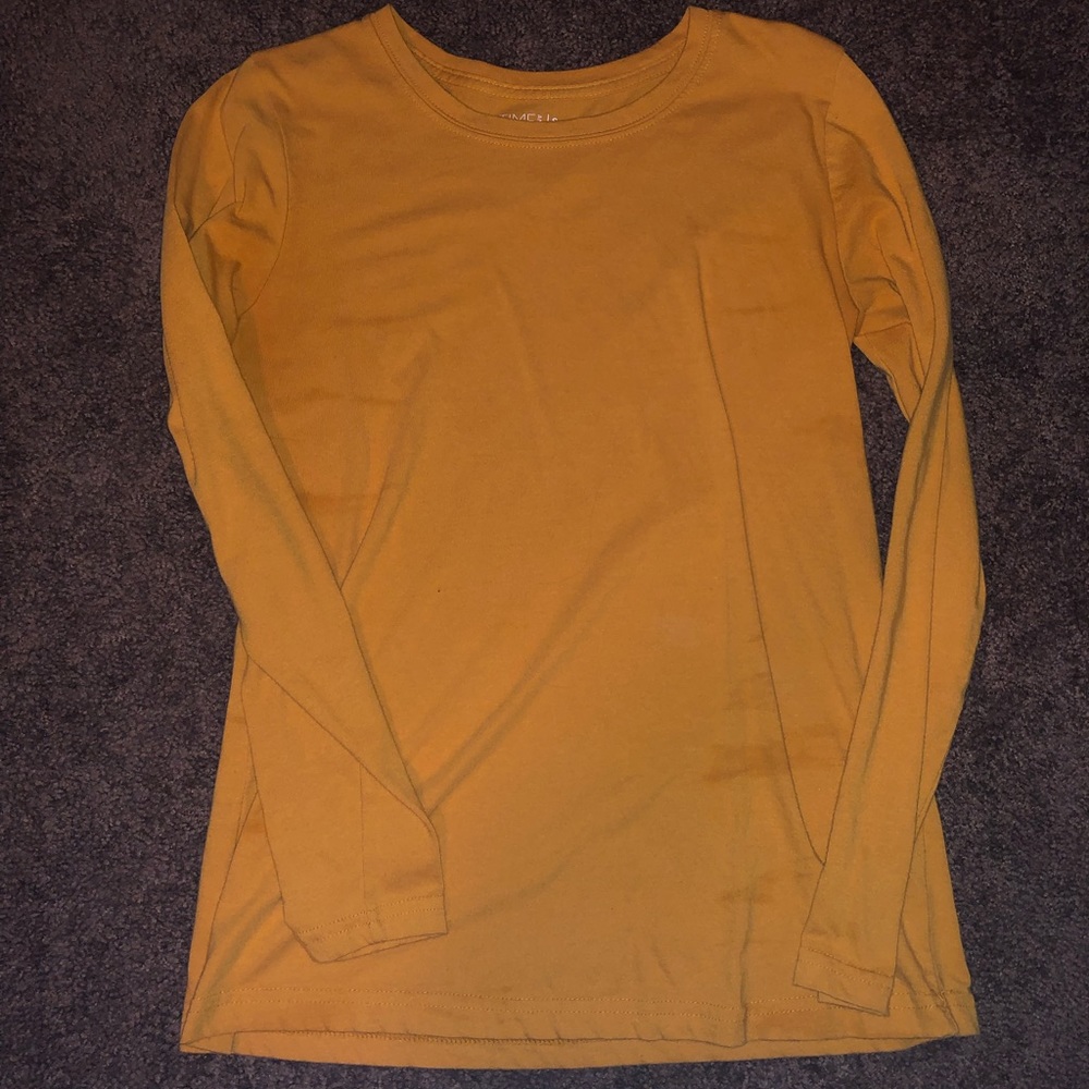 YELLOW LONG SLEEVE SHIRT